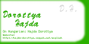 dorottya hajda business card